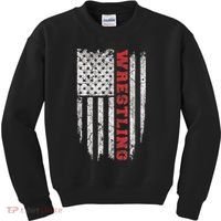 American Sport Gift Wrestling TShirt USA Gift Kids Sweatshirt thumb 0