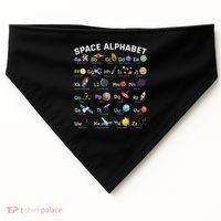 Alphabet Space Galaxy Abcs Letters Science Teacher USA-Made Doggie Bandana thumb 0