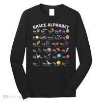 Alphabet Space Galaxy Abcs Letters Science Teacher Long Sleeve Shirt thumb 0