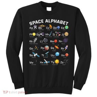 Alphabet Space Galaxy Abcs Letters Science Teacher Sweatshirt