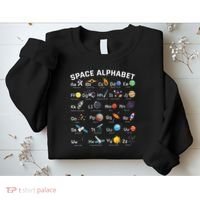 Alphabet Space Galaxy Abcs Letters Science Teacher Sweatshirt thumb 2