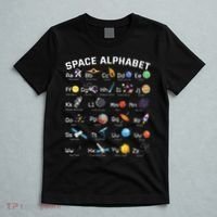Alphabet Space Galaxy Abcs Letters Science Teacher T-Shirt thumb 5