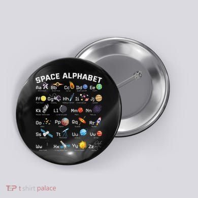 Alphabet Space Galaxy Abcs Letters Science Teacher Button