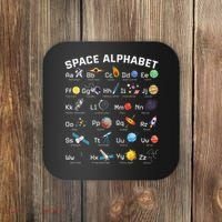 Alphabet Space Galaxy Abcs Letters Science Teacher Coaster thumb 0