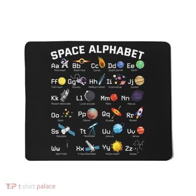 Alphabet Space Galaxy Abcs Letters Science Teacher Mousepad