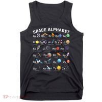 Alphabet Space Galaxy Abcs Letters Science Teacher Tank Top thumb 0