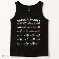 Alphabet Space Galaxy Abcs Letters Science Teacher Tank Top thumb 2