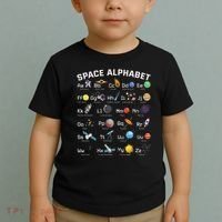 Alphabet Space Galaxy Abcs Letters Science Teacher Toddler T-Shirt thumb 2