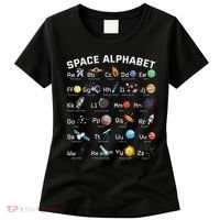 Alphabet Space Galaxy Abcs Letters Science Teacher Women's T-Shirt thumb 0