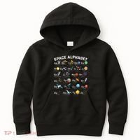 Alphabet Space Galaxy Abcs Letters Science Teacher Kids Hoodie thumb 0