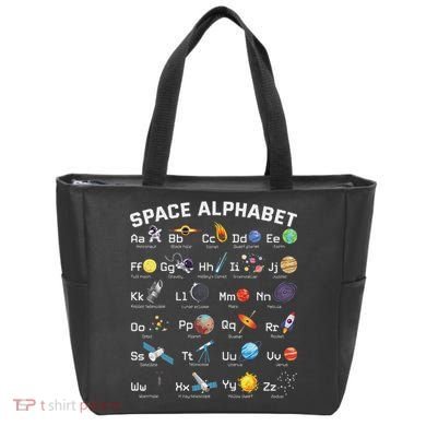 Alphabet Space Galaxy Abcs Letters Science Teacher Tote Bag