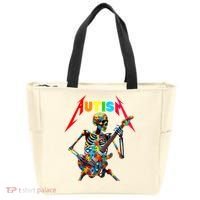 Autism Skeleton Guitar Player Rock Music Autism Awareness Tote Bag thumb 0