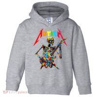 Autism Skeleton Guitar Player Rock Music Autism Awareness Toddler Hoodie thumb 0