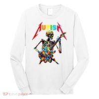 Autism Skeleton Guitar Player Rock Music Autism Awareness Long Sleeve Shirt thumb 0