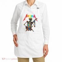 Autism Skeleton Guitar Player Rock Music Autism Awareness Apron thumb 2