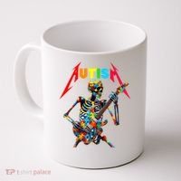 Autism Skeleton Guitar Player Rock Music Autism Awareness Coffee Mug thumb 0