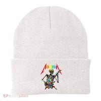 Autism Skeleton Guitar Player Rock Music Autism Awareness Beanie thumb 0