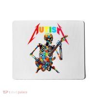 Autism Skeleton Guitar Player Rock Music Autism Awareness Mousepad thumb 0