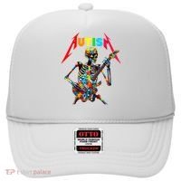 Autism Skeleton Guitar Player Rock Music Autism Awareness Hat thumb 0