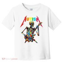 Autism Skeleton Guitar Player Rock Music Autism Awareness Toddler T-Shirt thumb 0