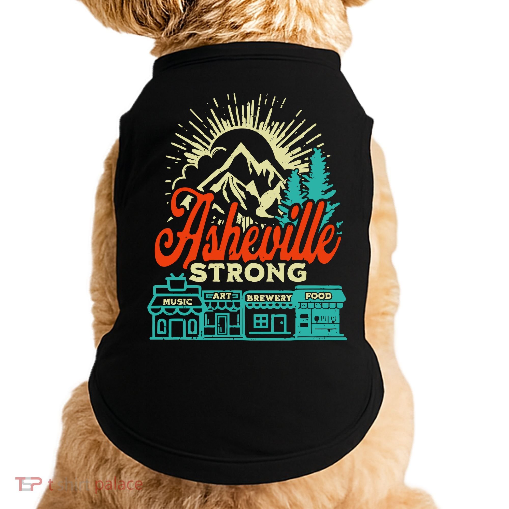 Asheville Strong Hurricane Helene Doggie Tank