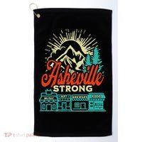 Asheville Strong Hurricane Helene Golf Towel thumb 0