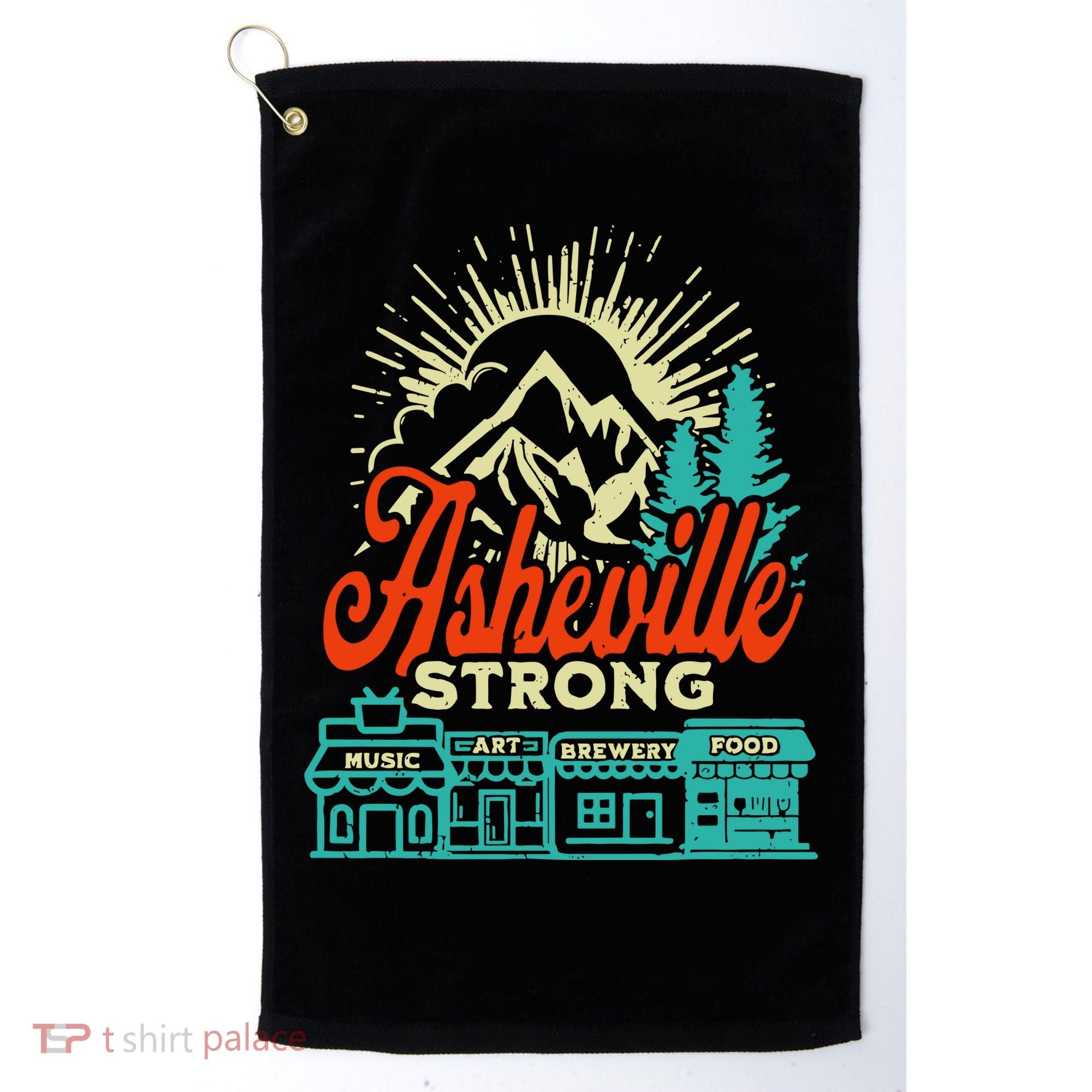 Asheville Strong Hurricane Helene Golf Towel