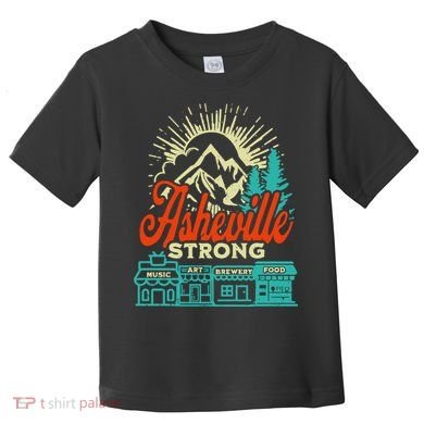 Asheville Strong Hurricane Helene Toddler T-Shirt