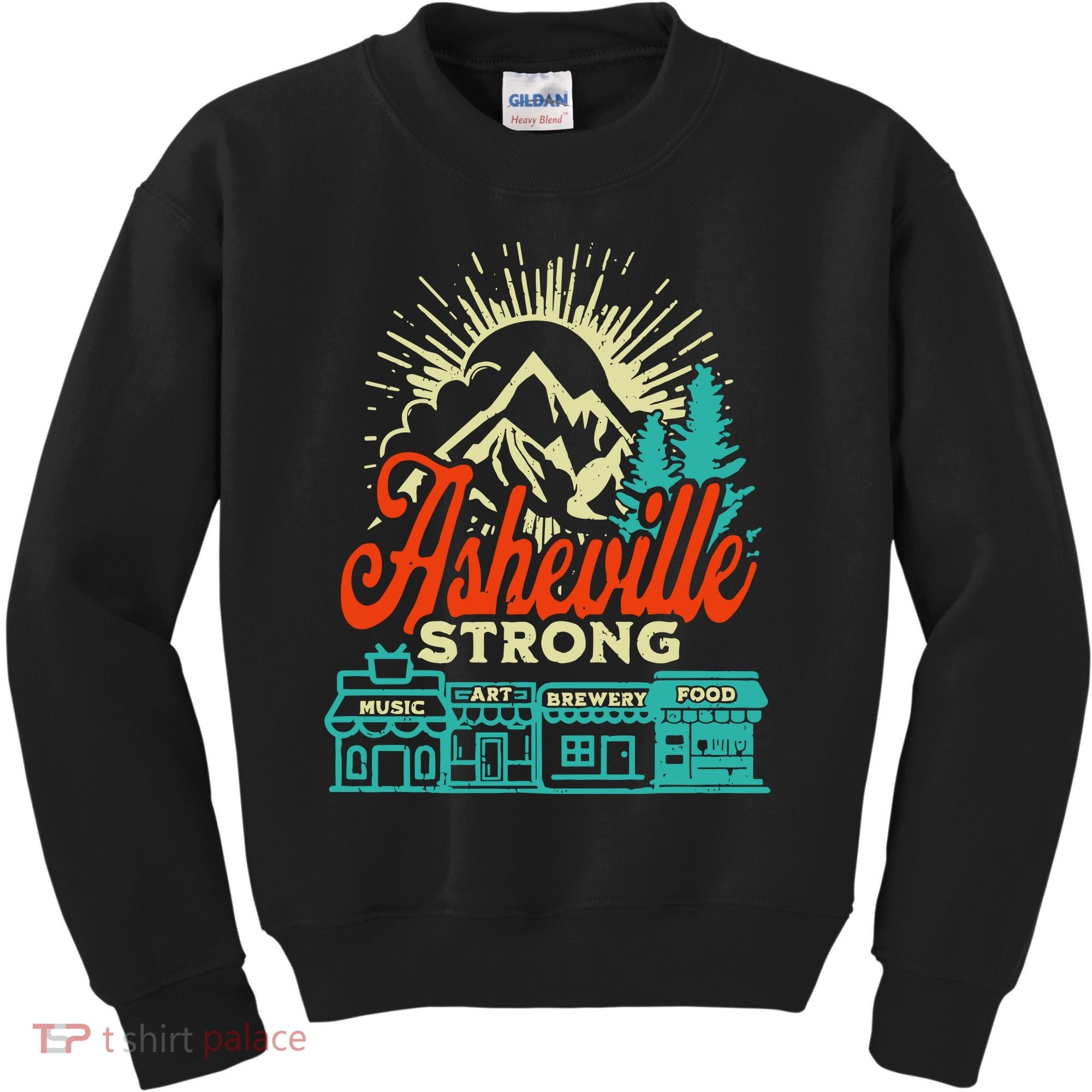 Asheville Strong Hurricane Helene Kids Sweatshirt