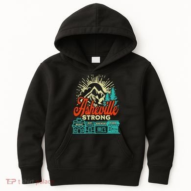 Asheville Strong Hurricane Helene Kids Hoodie