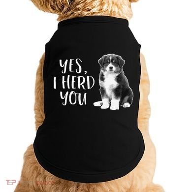 Australian Shepherd Herding Dog Funny I Herd You Mom Dad Doggie Tank