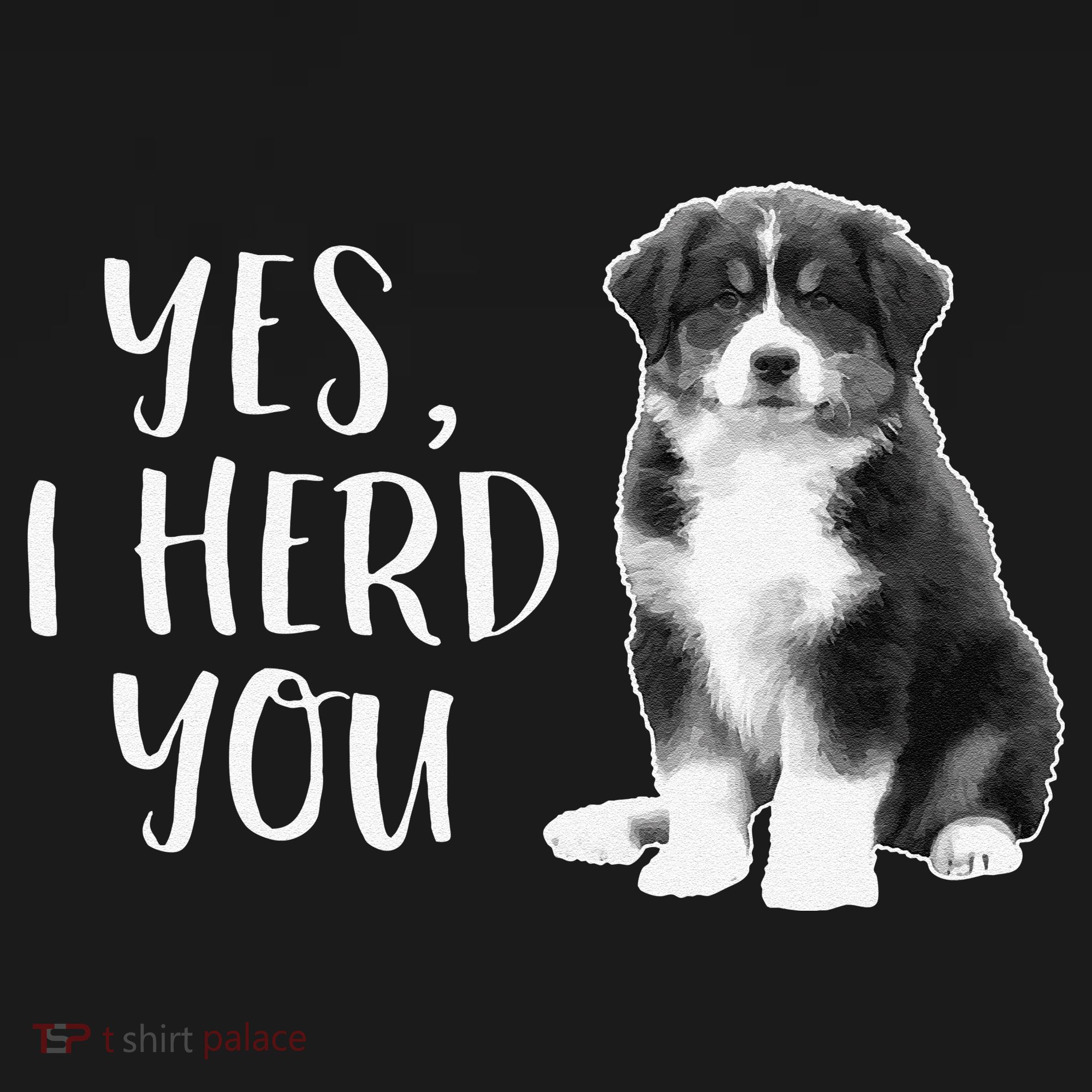 Australian Shepherd Herding Dog Funny I Herd You Mom Dad Apron