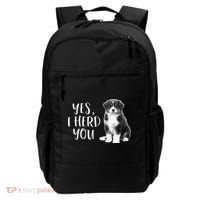 Australian Shepherd Herding Dog Funny I Herd You Mom Dad Backpack thumb 0