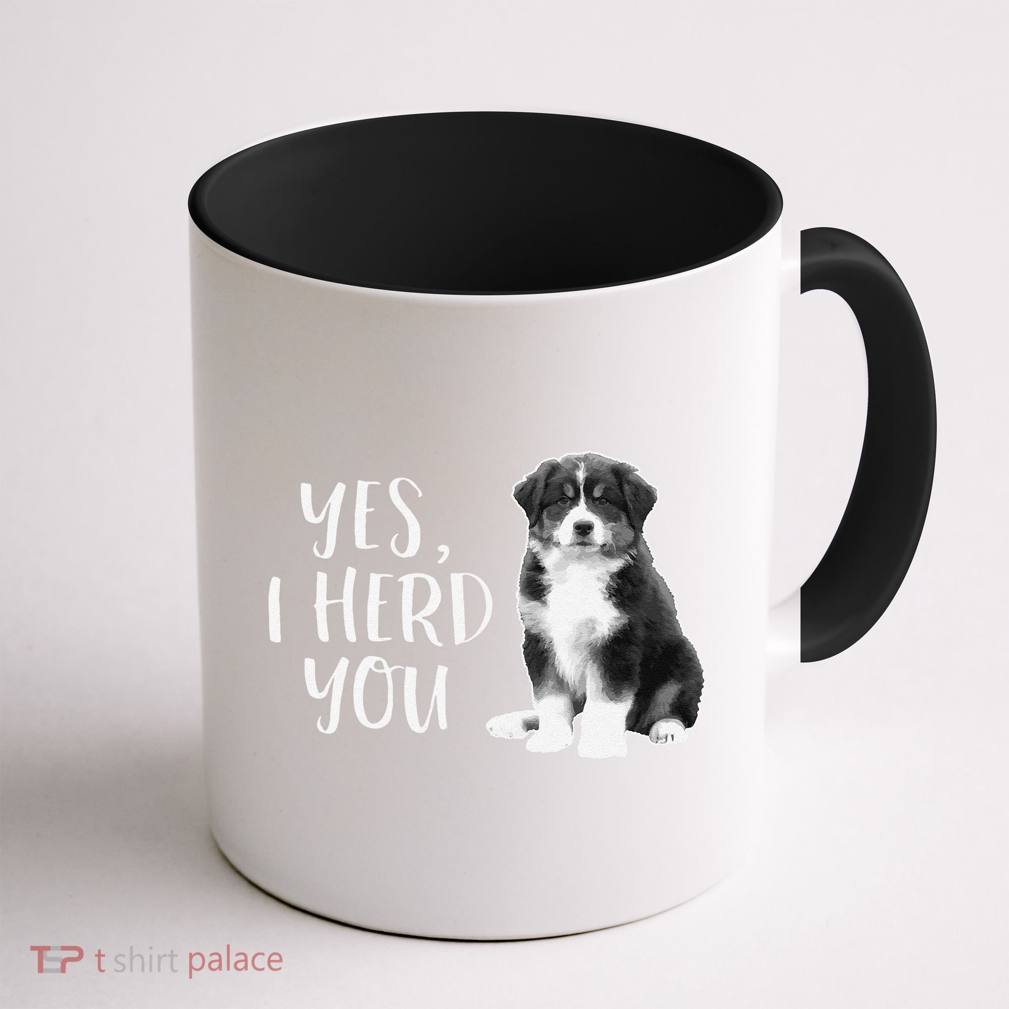 Australian Shepherd Herding Dog Funny I Herd You Mom Dad Coffee Mug