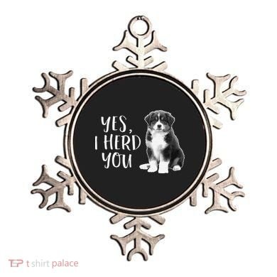 Australian Shepherd Herding Dog Funny I Herd You Mom Dad Ornament