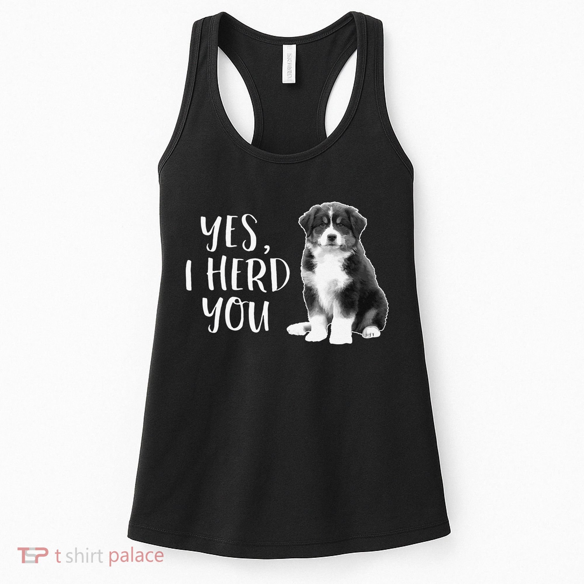 Australian Shepherd Herding Dog Funny I Herd You Mom Dad Women's Tank Top