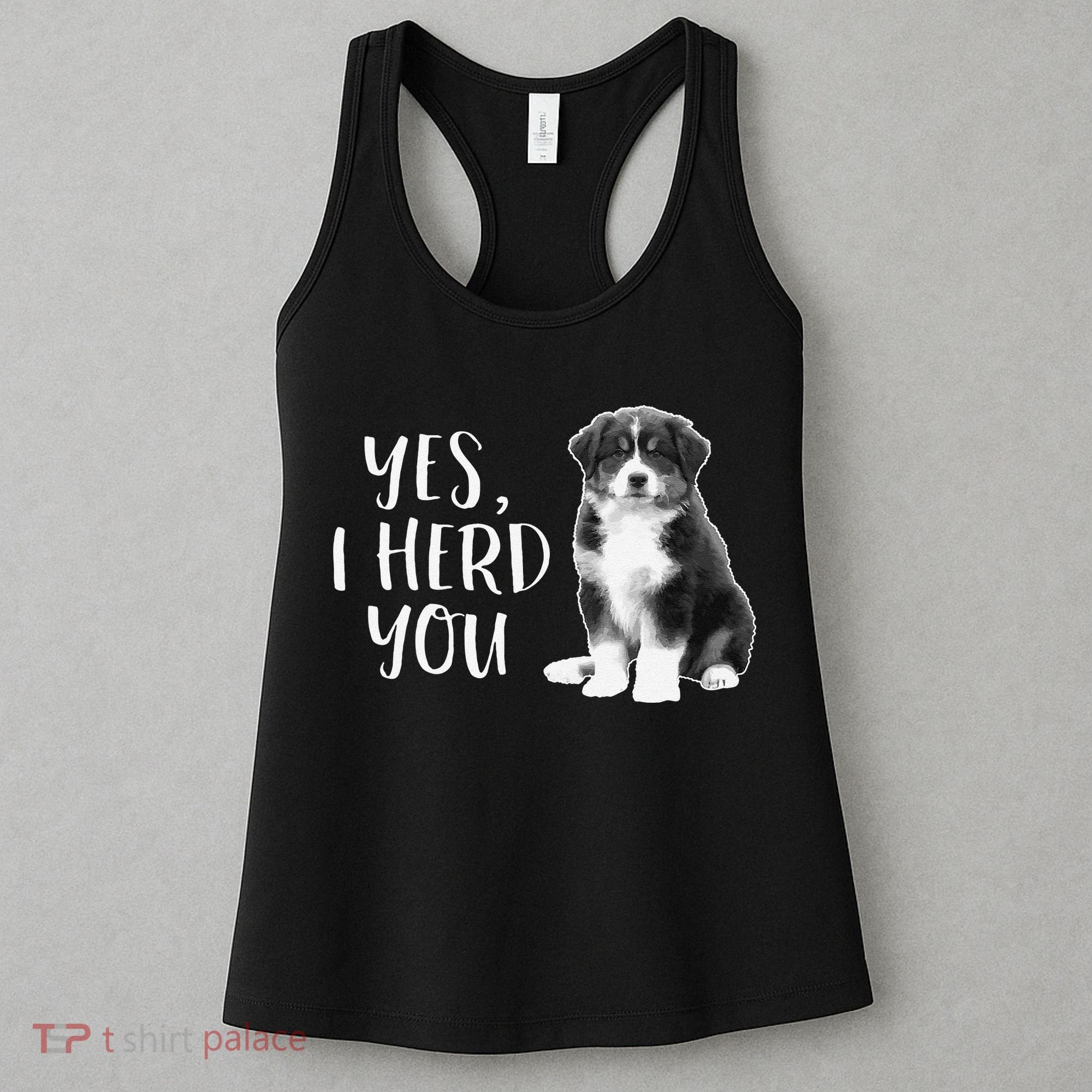 Australian Shepherd Herding Dog Funny I Herd You Mom Dad Women's Tank Top