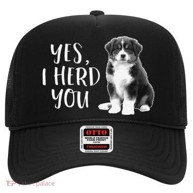 Australian Shepherd Herding Dog Funny I Herd You Mom Dad Hat