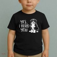 Australian Shepherd Herding Dog Funny I Herd You Mom Dad Toddler T-Shirt thumb 2
