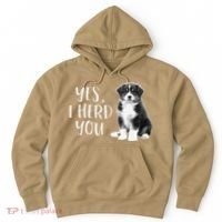 Australian Shepherd Herding Dog Funny I Herd You Mom Dad Hoodie thumb 0