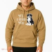 Australian Shepherd Herding Dog Funny I Herd You Mom Dad Hoodie thumb 2