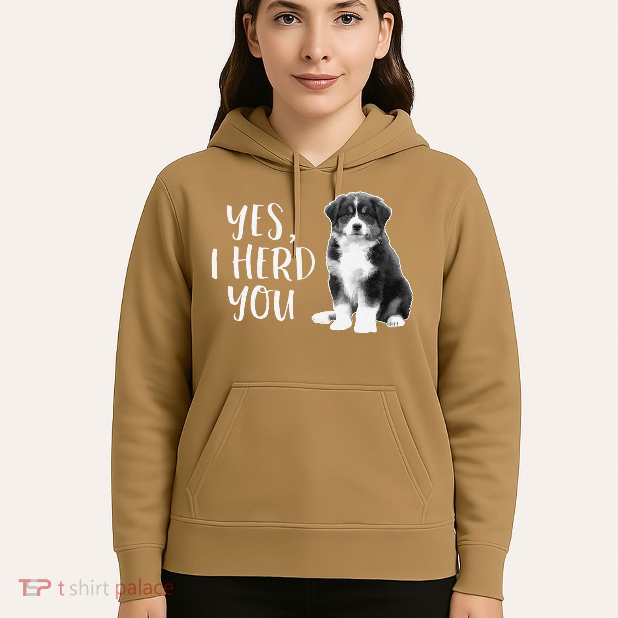 Australian Shepherd Herding Dog Funny I Herd You Mom Dad Hoodie