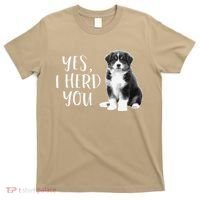 Australian Shepherd Herding Dog Funny I Herd You Mom Dad T-Shirt thumb 0