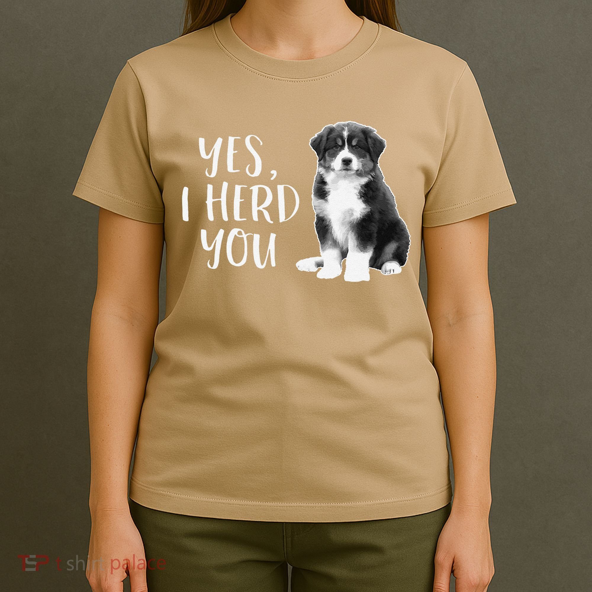 Australian Shepherd Herding Dog Funny I Herd You Mom Dad T-Shirt