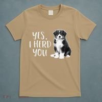 Australian Shepherd Herding Dog Funny I Herd You Mom Dad T-Shirt thumb 5