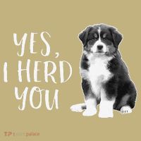 Australian Shepherd Herding Dog Funny I Herd You Mom Dad Mousepad thumb 1