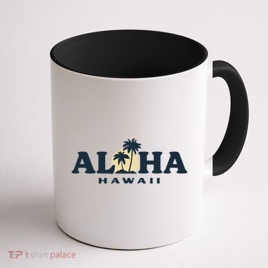 Aloha Sunset Hawaii Coffee Mug back