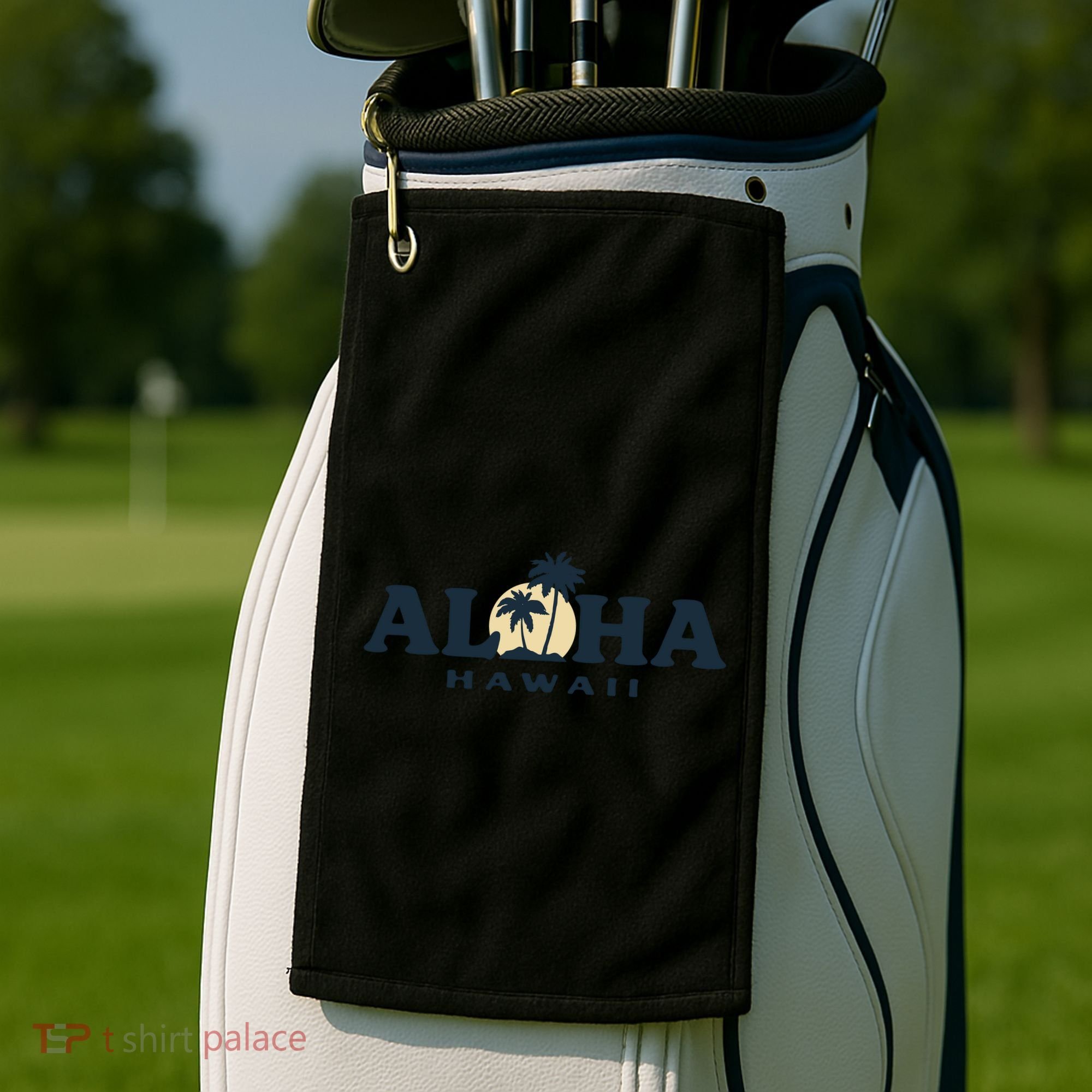 Aloha Sunset Hawaii Golf Towel