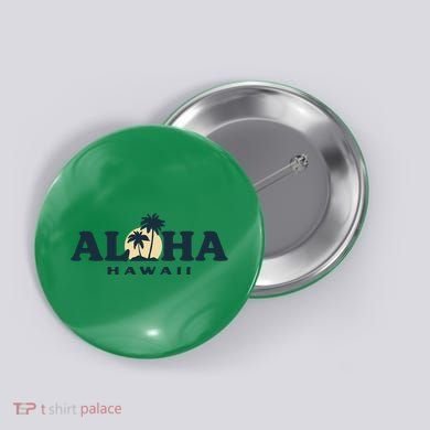Aloha Sunset Hawaii Button