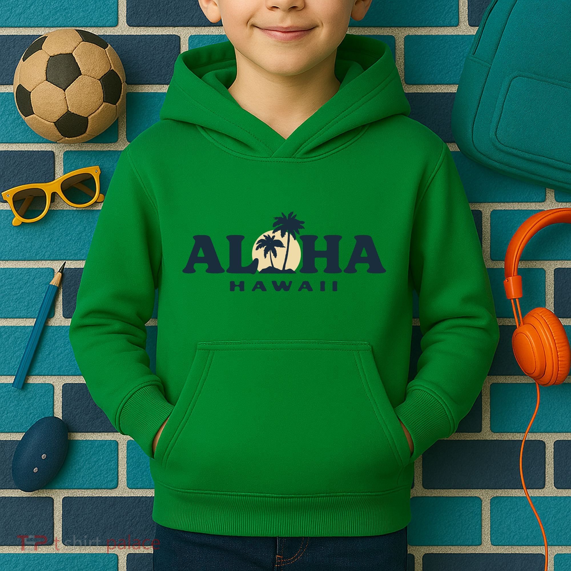 Aloha Sunset Hawaii Kids Hoodie